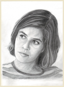 actress - pencil portrait